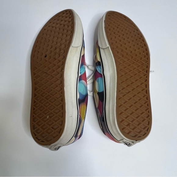 Vans Off the Wall Flashing Lights Multicolor Canvas Sneakers Women's Size 7 - Picture 9 of 13